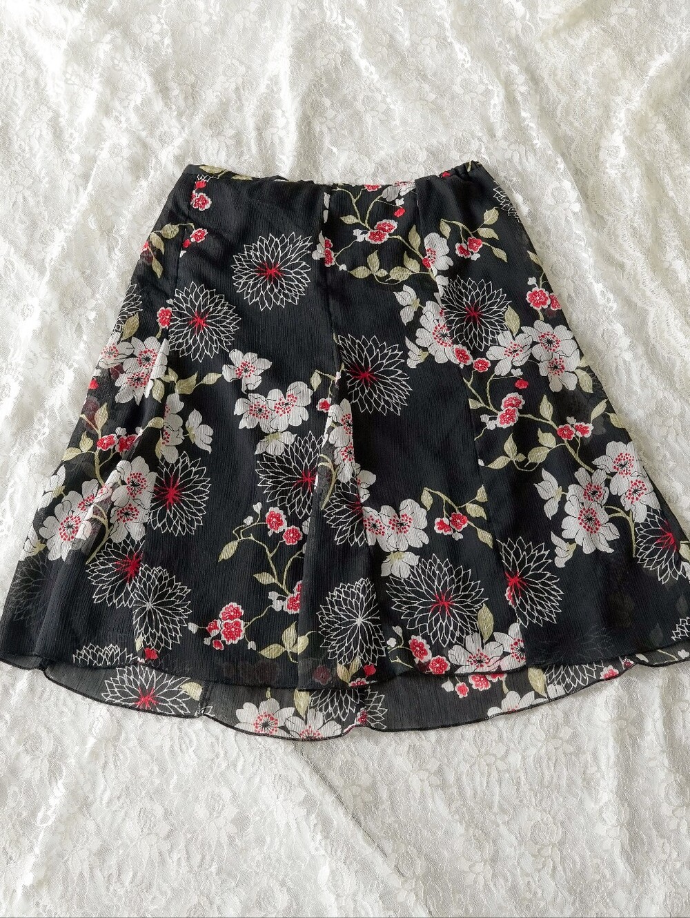 Dressbarn Floral Skirt Size Small Vintage